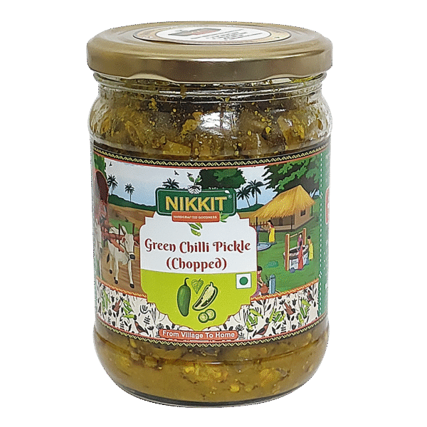 Green Chili Pickle (Hari Mirch ka Achar)